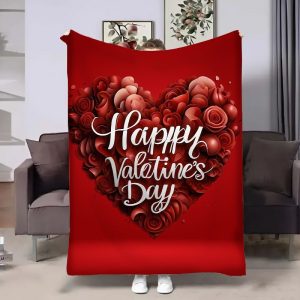 Плед 3D на день закоханих Happy Valentine's Day 17993 160х200 см