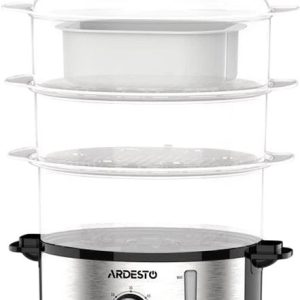 Пароварка електрична Ardesto STC-K1S 800 Вт срібляста