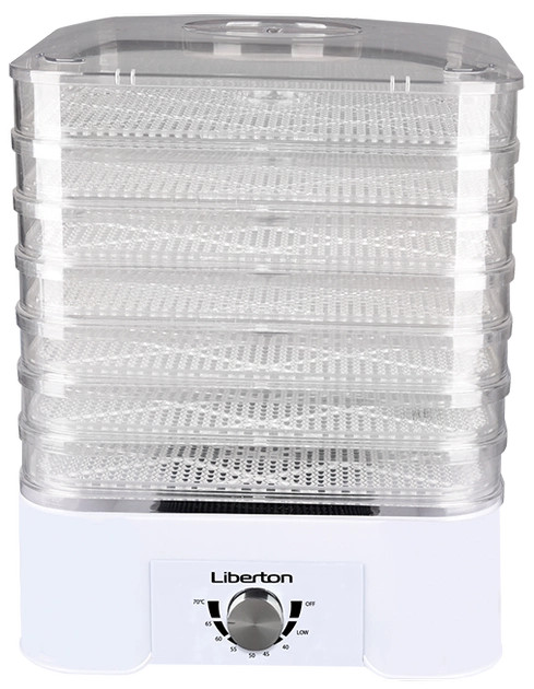 Сушарка для овочів та фруктів Liberton LFD-5526P 520 Вт Сушарка для овочів та фруктів Liberton LFD-5526P 520 Вт
