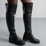 Ботфорти жіночі зимові Fashion Arabella 3855 37 розмір 24 см Чорний