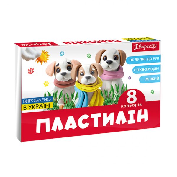 Пластилін 1 Вересня Classic 540659 8 кольорів 160 г Пластилін 1 Вересня Classic 540659 8 кольорів 160 г