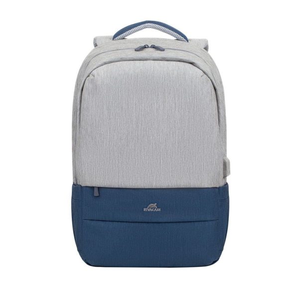 Міський рюкзак Rivacase 7567 Grey/Dark Blue 30.5х48х15 см сірий з темно-синім Міський рюкзак Rivacase 7567 Grey/Dark Blue 30.5х48х15 см сірий з темно-синім