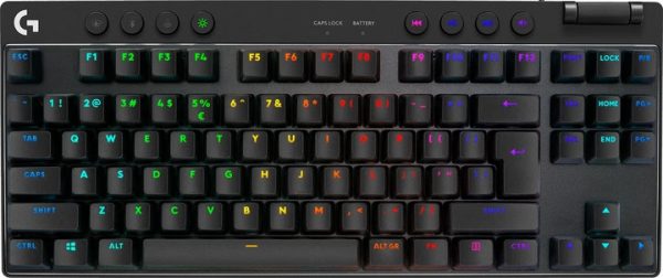 Клавіатура комп'ютерна бездротова Logitech G Pro X TKL LightSpeed Black L920-012136 чорна Клавіатура комп'ютерна бездротова Logitech G Pro X TKL LightSpeed Black L920-012136 чорна