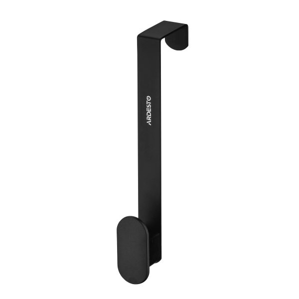 Вішалка дверна на 1 гачок Ardesto Minimalism ARHB3108B 3x3x20 см чорний