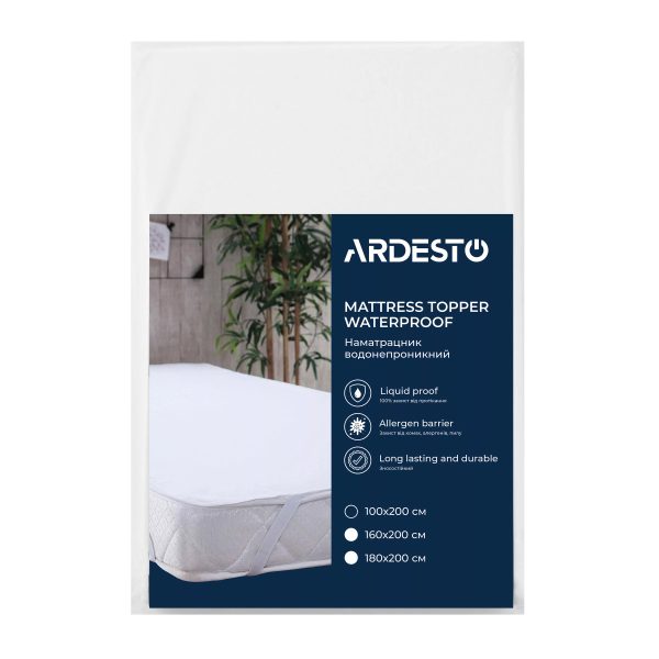 Наматрацник водонепроникний Ardesto Sleepwell ART3010SW 100х200 см білий Наматрацник водонепроникний Ardesto Sleepwell ART3010SW 100х200 см білий