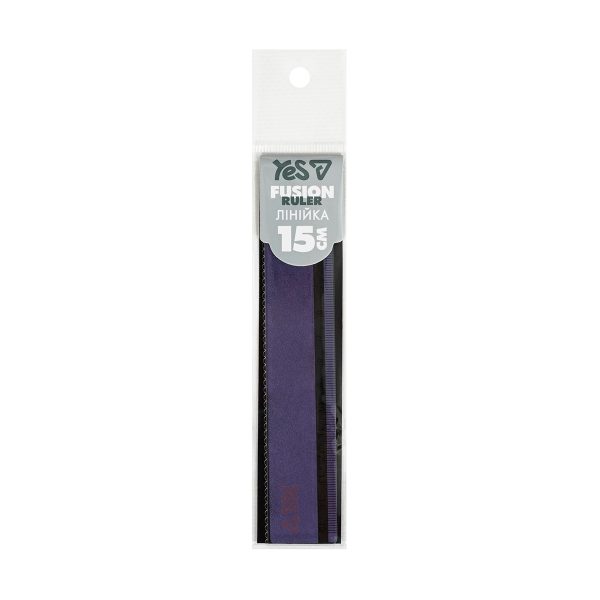 Лінійка YES Fusion CHAMELEON violet wavy 370752 15 см Лінійка YES Fusion CHAMELEON violet wavy 370752 15 см