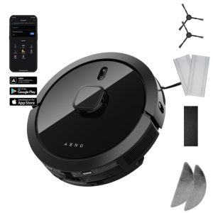 Робот-пилосос миючий AENO RC7S ARC0007S 60 Вт чорний Робот-пилосос миючий AENO RC7S ARC0007S 60 Вт чорний