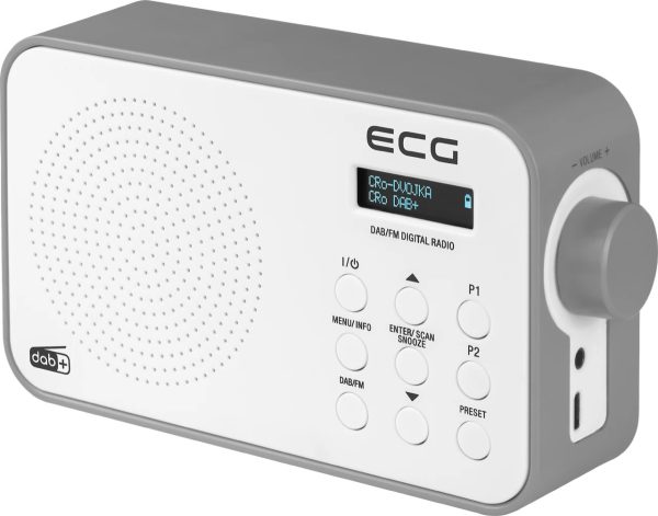Радіоприймач EСG RD-110-DAB-White 16х5.6х9.6 см Радіоприймач EСG RD-110-DAB-White 16х5.6х9.6 см