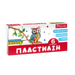 Пластилін 1 Вересня Classic 540653 6 кольорів 120 г Пластилін 1 Вересня Classic 540653 6 кольорів 120 г