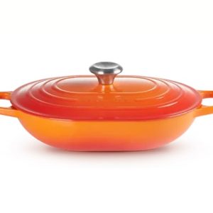 Каструля з кришкою Le Creuset Oblong Casserole 21112310902430 31 см 3.3 л вогняна Каструля з кришкою Le Creuset Oblong Casserole 21112310902430 31 см 3.3 л вогняна