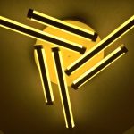 Люстра світлодіодна стельова LED світильник для квартири на стелю лед 25103 Білий 8х48х48 см.