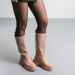 Чоботи жіночі Fashion Alvira 3799 36 розмір 23,5 см Бежевий Чоботи жіночі Fashion Alvira 3799 36 розмір 23,5 см Бежевий