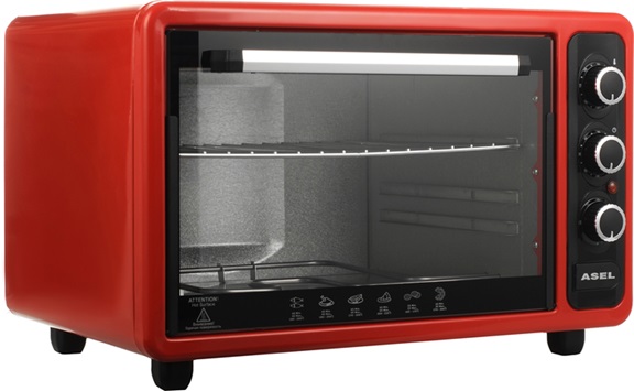Електропіч ASEL AF40-23-Red 40 л червона Електропіч ASEL AF40-23-Red 40 л червона