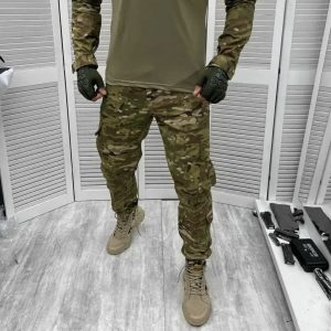 Штани тактичні мультикам Туреччина 7333 XXL зелені Штани тактичні мультикам Туреччина 7333 XXL зелені