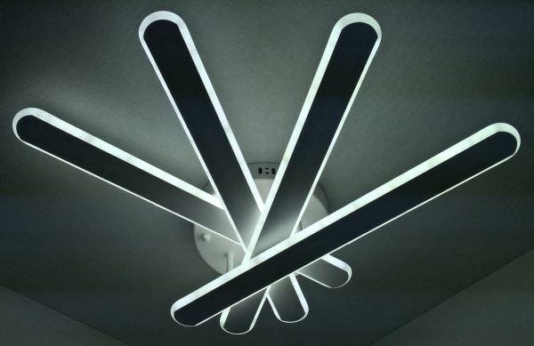 Люстра світлодіодна стельова LED світильник для квартири на стелю лед 25331 Білий 12х51х60 см. Люстра світлодіодна стельова LED світильник для квартири на стелю лед 25331 Білий 12х51х60 см.