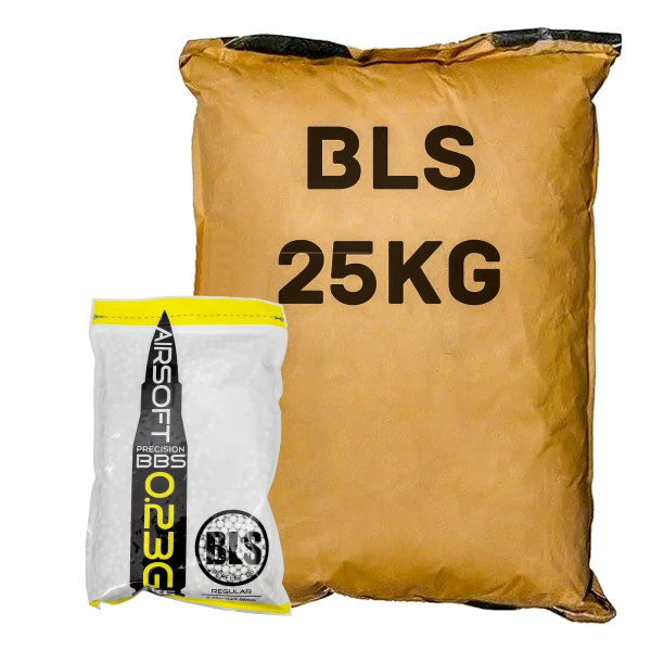 Кульки для страйкболу BLS BLS-WHITE-023-25 0.23 25 кг 108750 шт білі Кульки для страйкболу BLS BLS-WHITE-023-25 0.23 25 кг 108750 шт білі