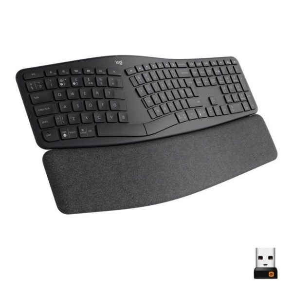 Клавіатура комп'ютерна бездротова Logitech ERGO K860 Bluetooth/Wireless UA Graphite L920-010352 графітова Клавіатура комп'ютерна бездротова Logitech ERGO K860 Bluetooth/Wireless UA Graphite L920-010352 графітова