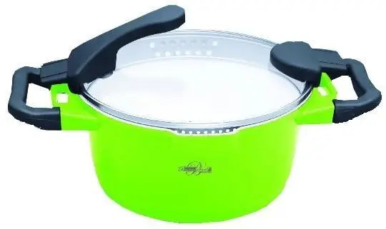 Кастрюля Barton Steel BS-4024-green 3,8 л 24 см зелена Кастрюля Barton Steel BS-4024-green 3,8 л 24 см зелена