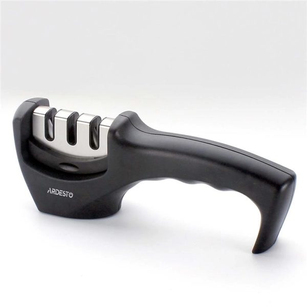 Точилка для ножів Ardesto Gemini AR1920BS 20.5х5.5х7.5 см чорна Точилка для ножів Ardesto Gemini AR1920BS 20.5х5.5х7.5 см чорна