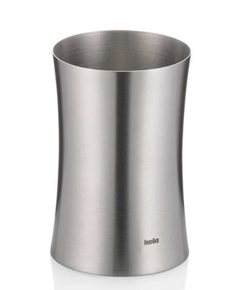Склянка для зубних щіток Kela EleganСe 18292 10х6.5 см срібляста Склянка для зубних щіток Kela EleganСe 18292 10х6.5 см срібляста