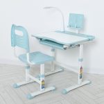 Парта зі стільцем дитяча Bambi M-4428-12 блакитна