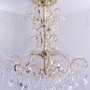 Люстра стельова кришталева 25485 Золото 59х49х49 см. Люстра стельова кришталева 25485 Золото 59х49х49 см.