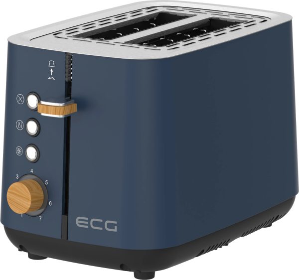 Тостер EСG ST 2768 Timber Petrol 780-925 Вт синій Тостер EСG ST 2768 Timber Petrol 780-925 Вт синій