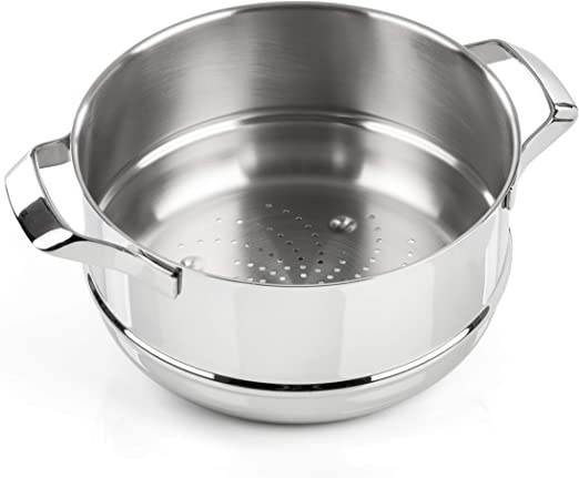 Вставка-пароварка Barazzoni My Pot 160016024 24 см срібляста Вставка-пароварка Barazzoni My Pot 160016024 24 см срібляста