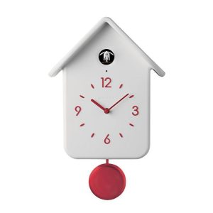 Годинники настінні з маятником Guzzini Home 16860211 24,8х12x39 см білий Годинники настінні з маятником Guzzini Home 16860211 24,8х12x39 см білий
