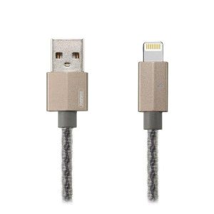 Lightning кабель 1 м Gefon сріблястий Remax RC-110i