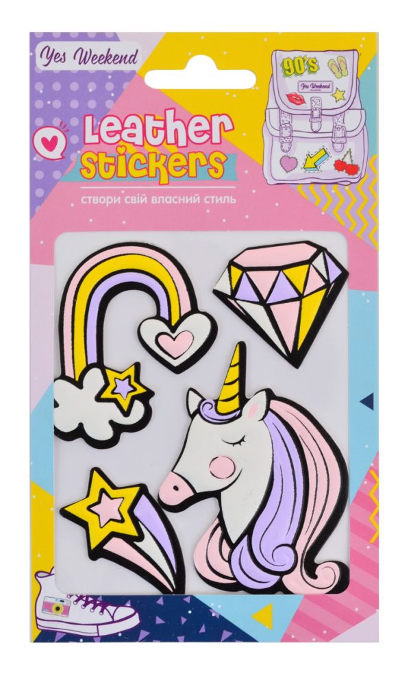 Набір наклейок YES Leather stikers Unicorn 531620 Набір наклейок YES Leather stikers Unicorn 531620