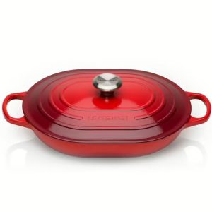 Каструля з кришкою Le Creuset Oblong Casserole 21112310602430 31 см 3.3 л вишнева Каструля з кришкою Le Creuset Oblong Casserole 21112310602430 31 см 3.3 л вишнева
