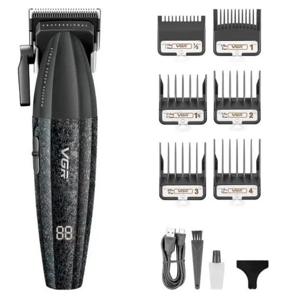 Машинка для стрижки VGR V-640C BLACK чорна