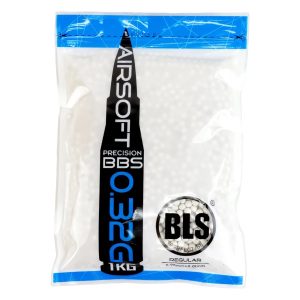 Кульки для страйкболу BLS BLS-WHITE-032-1 0.32 1 кг 3125 шт білі Кульки для страйкболу BLS BLS-WHITE-032-1 0.32 1 кг 3125 шт білі