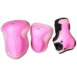 Захисні дитячі наколінники та налокітники X-TREME PE-805-Pink рожеві