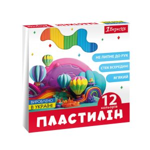 Пластилін 1 Вересня Classic 540671 12 кольорів 240 г Пластилін 1 Вересня Classic 540671 12 кольорів 240 г