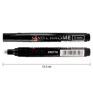 Маркер дзеркальний Santi Chrome 390776 3 мм сріблястий Маркер дзеркальний Santi Chrome 390776 3 мм сріблястий