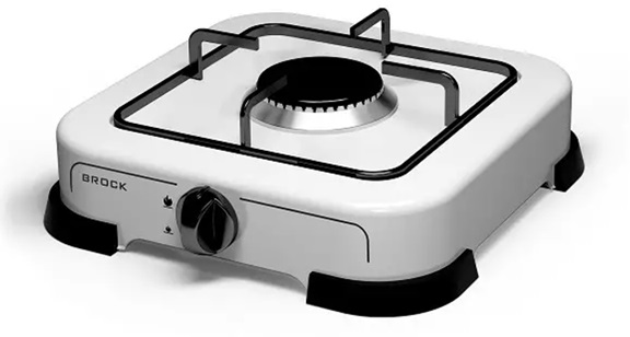 Плита газова BROCK GS 001 W 1750 Вт біла Плита газова BROCK GS 001 W 1750 Вт біла