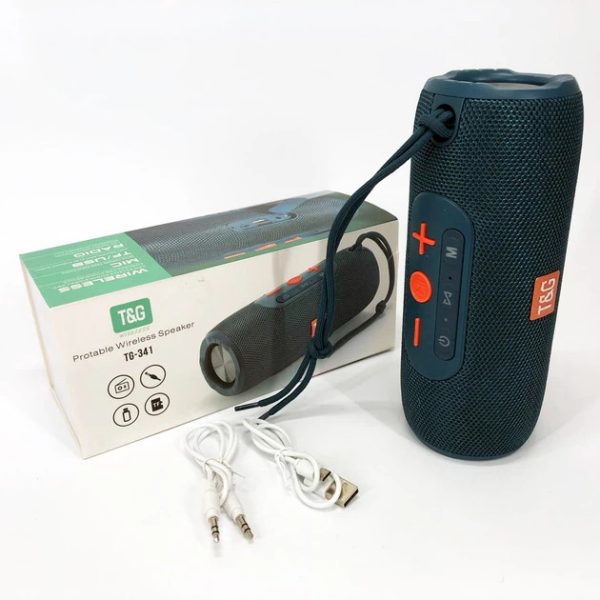 Колонка портативна Bluetooth T&G TG341 blue синя Колонка портативна Bluetooth T&G TG341 blue синя