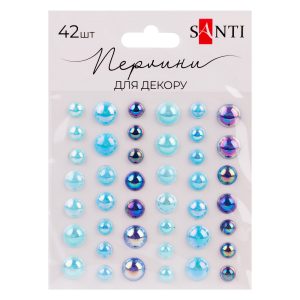 Набір страз Santi Beads 743005 42 шт блакитний Набір страз Santi Beads 743005 42 шт блакитний
