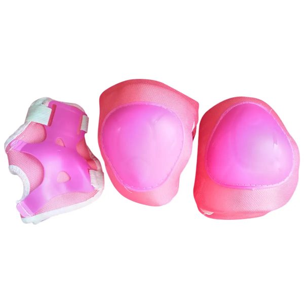 Захисні дитячі наколінники та налокітники X-TREME PE-803-Pink рожеві Захисні дитячі наколінники та налокітники X-TREME PE-803-Pink рожеві