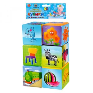 Набір кубиків Limo Toy M-0257-U-R 6 шт Набір кубиків Limo Toy M-0257-U-R 6 шт