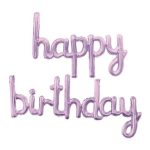 Набір надувних кульок Happy Birthday 14361 2 предмети фіолетовий