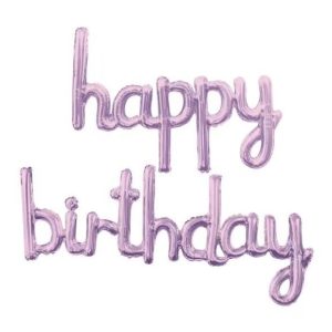 Набір надувних кульок Happy Birthday 14361 2 предмети фіолетовий Набір надувних кульок Happy Birthday 14361 2 предмети фіолетовий
