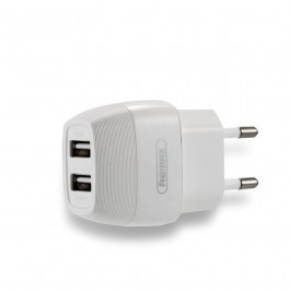 Мережевий зарядний пристрій з євровилкою Flinc RP-U29 2.1 A 2*USB 220V Remax 345001 Мережевий зарядний пристрій з євровилкою Flinc RP-U29 2.1 A 2*USB 220V Remax 345001