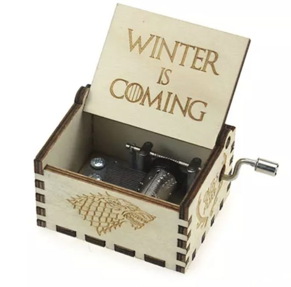 Музична скринька вінтажна Гра Престолів Winter Coming 5325 біла Музична скринька вінтажна Гра Престолів Winter Coming 5325 біла