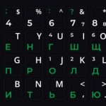 Наклейка на клавіатуру Українська/Англійська/Російська XoKo XK-KB-STCK-SM 48 клавіш