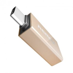 Перехідник Transcend RA-OTG1 USB(F) to Type C(M) Gold Remax 340908 Перехідник Transcend RA-OTG1 USB(F) to Type C(M) Gold Remax 340908