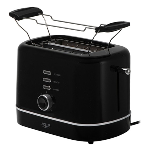 Тостер Adler AD 3224 black 850 Вт чорний