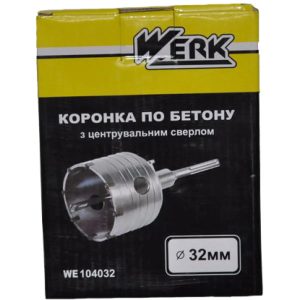 Коронка по бетону SDS-Plus Werk 34848 32 мм Коронка по бетону SDS-Plus Werk 34848 32 мм